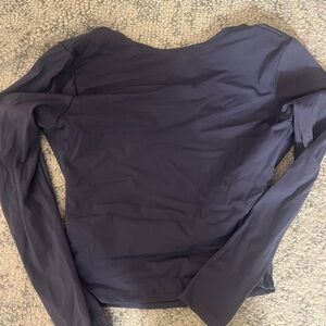 Women's Navy Long Sleeve Top